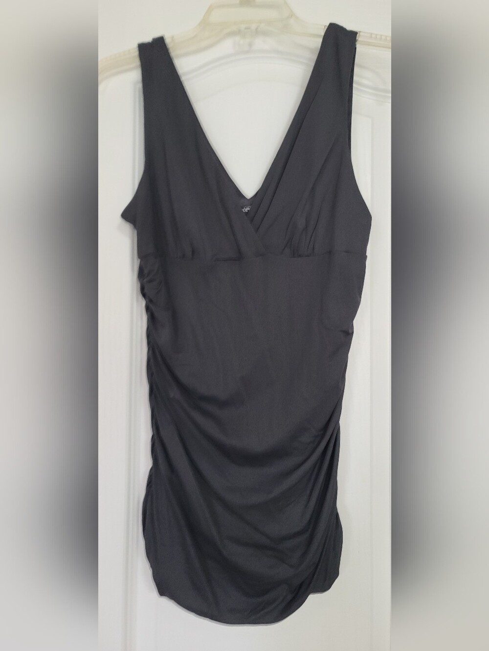 Classic Black Sleeveless V-Neck Women's Top